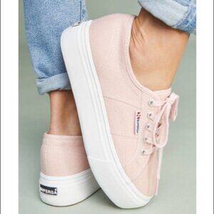 Superga Light Pink Platform Sneakers
